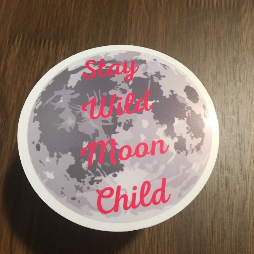 Stay Wild Moon Child Glossy Vinyl Sticker